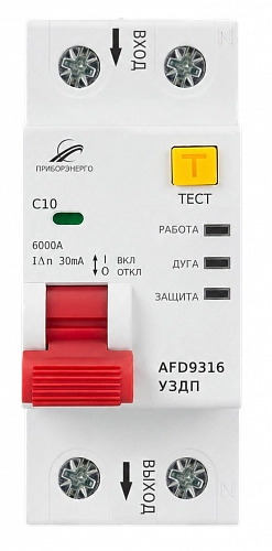 Устройство защиты от дугового пробоя AFD9316 (10А) купить в интернет-магазине ООО «НТК Приборэнерго»