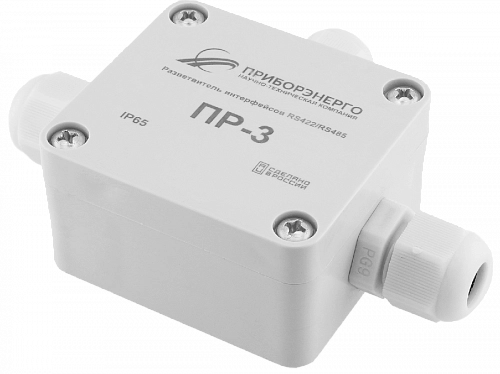 Разветвитель интерфейса RS-485/422 ПР-3 IP65 (Исполнение 1) купить в интернет-магазине ООО «НТК Приборэнерго»