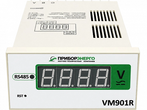 Индикатор напряжения цифровой с интерфейсом связи RS485 VM901R купить в интернет-магазине ООО «НТК Приборэнерго»